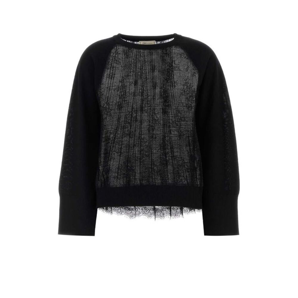 Blumarine Women Black Wool Sweater